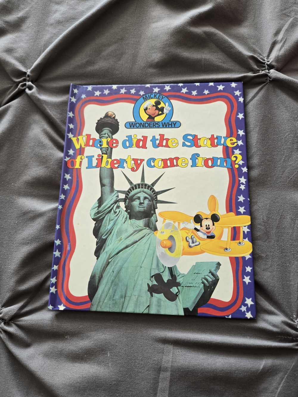 Disney Mickey Wonders Why Where Did The Statue Of Liberty Come From Vintage 1993